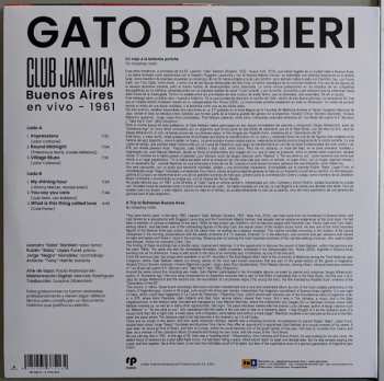 LP Gato Barbieri: Club Jamaica Buenos Aires En Vivo - 1961 587307