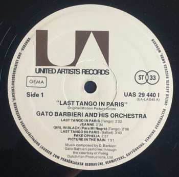 LP Gato Barbieri: Last Tango In Paris 603319