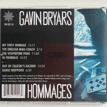 CD Gavin Bryars: Hommages 613581