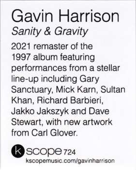 CD Gavin Harrison: Sanity & Gravity 560753