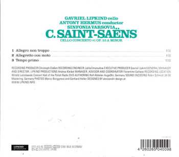 3CD Gavriel Lipkind: Cello Heroics III Camille Saint-Saëns Cello Concerto #1 478277