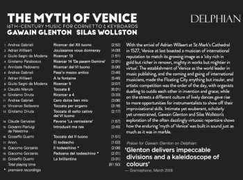 CD Silas Wollston: The Myth Of Venice: 16th Century Music For Cornetto & Keyboards 600156