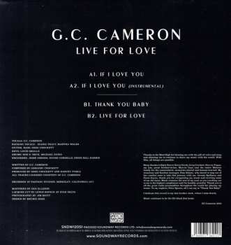 LP G.C. Cameron: Live For Love 455935