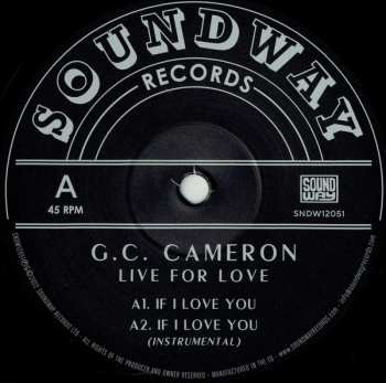 LP G.C. Cameron: Live For Love 455935