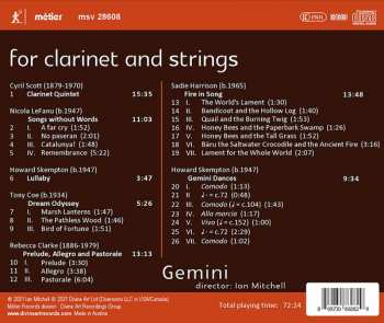 CD Gemini London: For Clarinet And Strings 326319