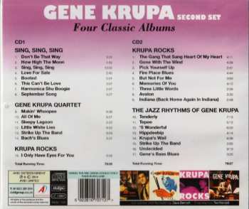 2CD Gene Krupa: Four Classic Albums: Sing, Sing, Sing / Gene Krupa Quartet / Krupa Rocks / The Jazz Rhythms Of Gene Krupa 564116