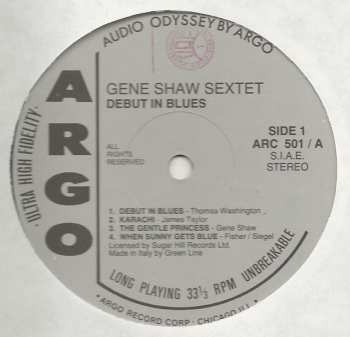 LP Clarence Shaw: Debut In Blues LTD 598630