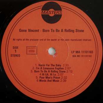 LP Gene Vincent: Born To Be A Rolling Stone 649632