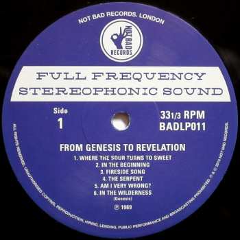 3LP/3SP Genesis: From Genesis To Revelation 13438