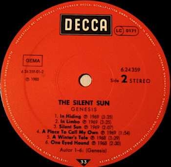 LP Genesis: The Silent Sun 621583