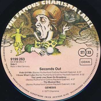 2LP Genesis: Seconds Out 612057