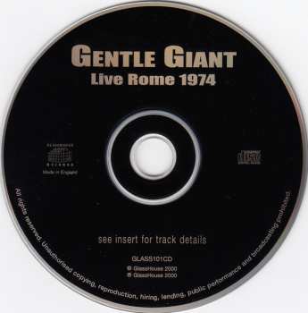 CD Gentle Giant: Live Rome 1974 114417