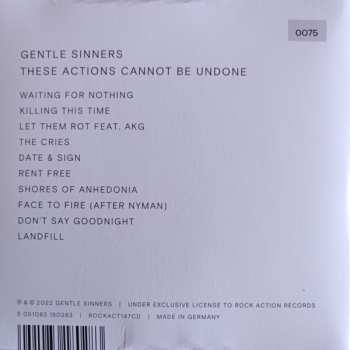 CD Gentle Sinners: These Actions Cannot Be Undone LTD | NUM 580626