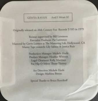 CD Genya Ravan: ...And I Mean It! 575739