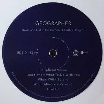 2LP Geographer: Down And Out In The Garden Of Earthly Delights CLR | LTD 564015