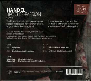 3CD/Box Set Georg Friedrich Händel: Brockes-Passion 181452