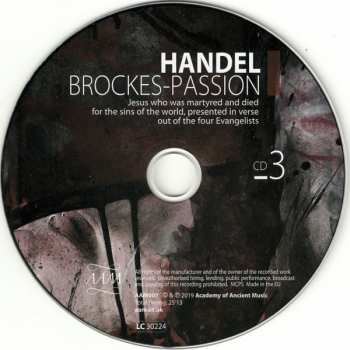 3CD/Box Set Georg Friedrich Händel: Brockes-Passion 181452