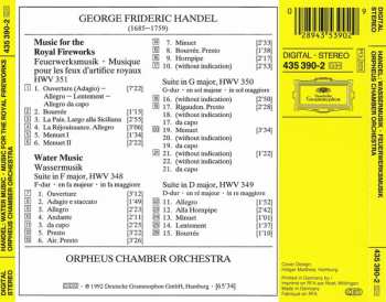 CD Georg Friedrich Händel: Water Music · Wassermusik · Music For The Royal Fireworks 426890