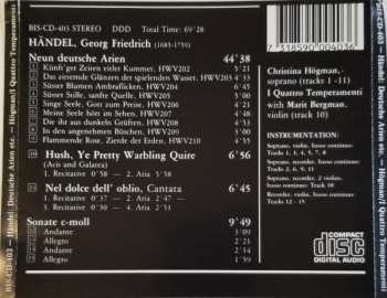 CD Georg Friedrich Händel: Neun Deutsche Arien = Nine German Arias 289406