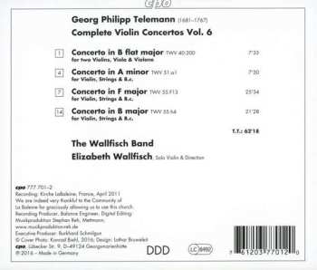 CD Georg Philipp Telemann: Complete Violin Concertos Vol. 6 658077