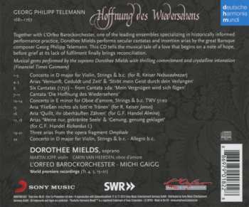 CD Georg Philipp Telemann: Hoffnung Des Wiedersehens - Telemann Arias 150809