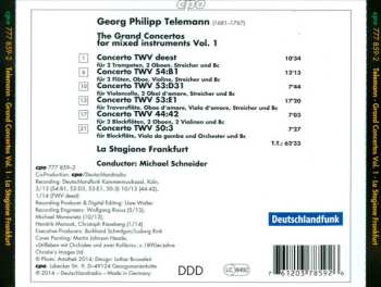 CD Georg Philipp Telemann: The Grand Concertos For Mixed Instruments Vol. 1 649243