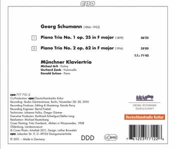 CD Georg Schumann: Piano Trios 1 & 2 193739