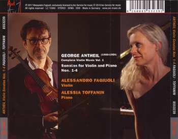 CD George Antheil: Violin Sonatas (Complete Violin Music Vol. 1) 551670