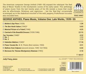 CD George Antheil: Piano Music, Volume One: Late Works, 1939-55 328121