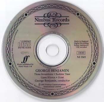 CD George Benjamin: Three Inventions / Upon Silence / Sudden Time / Octet 319423