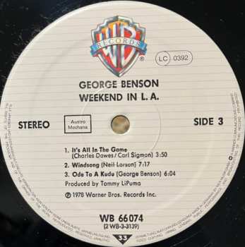 2LP George Benson: Weekend In L.A. 643957