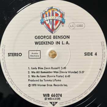 2LP George Benson: Weekend In L.A. 643957