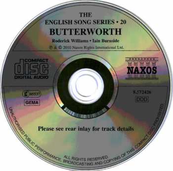 CD George Butterworth: Songs From A Shropshire Lad • Folk Songs From Sussex 277561