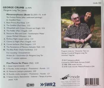 CD George Crumb: Metamorphoses (Book I); Five Pieces For Piano 485740