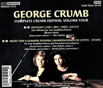 CD George Crumb: Complete Crumb Edition, Volume Four 515246