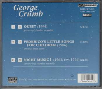 CD George Crumb: Quest; Federico's Little Songs For Children; Night Music I 321598