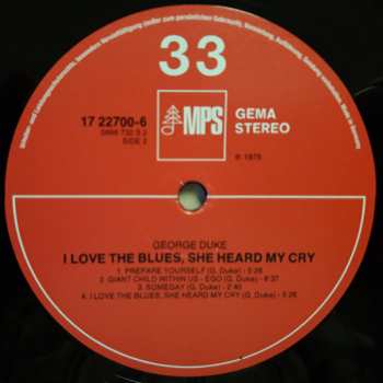 LP George Duke: I Love The Blues, She Heard My Cry 79925