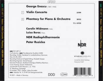 CD George Enescu: Violin Concerto ∙ Phantasy For Piano & Orchestra 572298