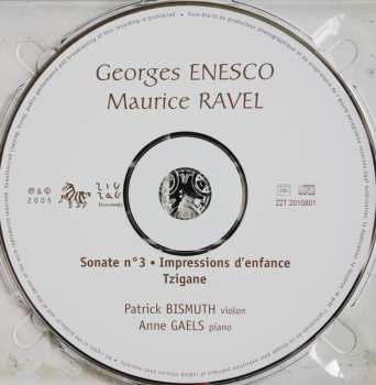 CD Maurice Ravel: Enesco Sonate No 3, Impressions D'Enfance - Ravel Tzigane 354882