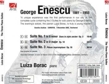 CD George Enescu: The Three Piano Suites 655129