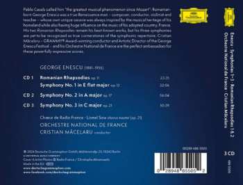 3CD Orchestre National De France: Symphonies 1–3 / Romanian Rhapsodies 1 & 2 545035