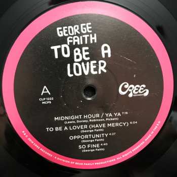 LP George Faith: To Be A Lover 559836