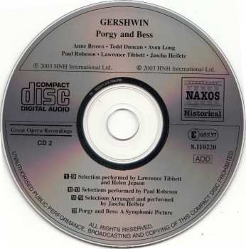 2CD George Gershwin: Porgy And Bess 352220