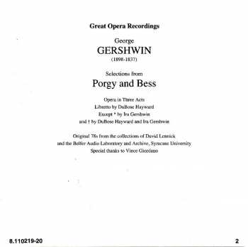 2CD George Gershwin: Porgy And Bess 352220