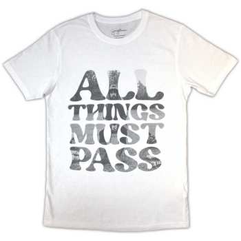 Merch George Harrison: Tričko All Things Must Pass Text Infill