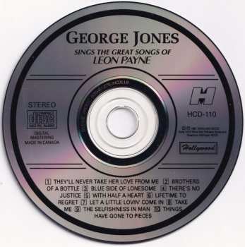 CD George Jones: Sings The Great Songs Of Leon Payne 634425