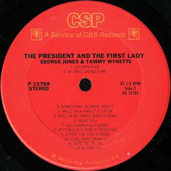 LP George Jones & Tammy Wynette: The President  And The First Lady 616537