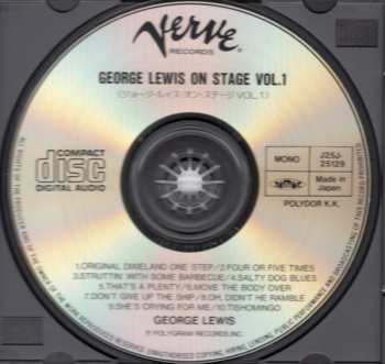 CD George Lewis: On Stage - Concert Vol. 1 546124