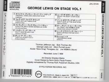 CD George Lewis: On Stage - Concert Vol. 1 546124