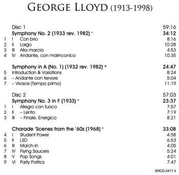 4CD George Lloyd: The Symphonies: Nos. 1-6 618870